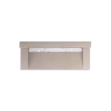 Kohler 60In Wall-Mount Trough Lavatory System With Backsplash In Canvas 81027-BSS-KCC